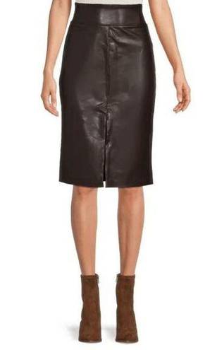 Laundry by Shelli Segal  Faux Leather Pencil Skirt Size S