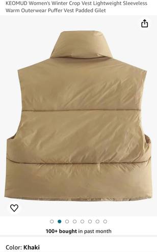 Amazon Crop Puffer Vest