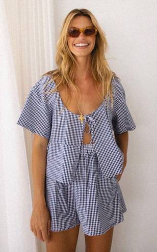 Verge Girl Blue Gingham Set