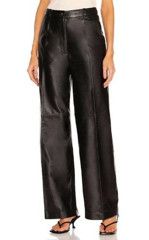 L.A.M.B. Loulou Studio Noro Leather Pants in Black Small New Womens Trousers