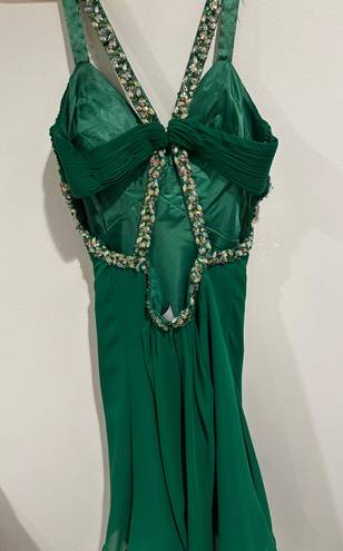 Faviana Dress Emerald Green