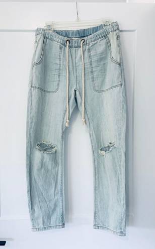 One Teaspoon Hustler Shabbies Boyfriend Drawstring Jean