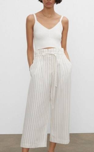 Club Monaco  annreanahh striped paper bag wide leg pants 6