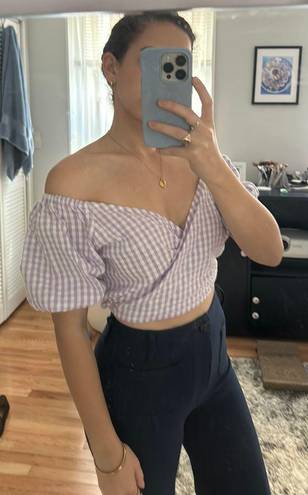 Sim & Sam Gingham Crop Top