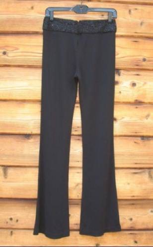 Laundry by Shelli Segal Black Flare Leg Knit Pants