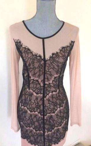 ANGL Lace Mesh Dress