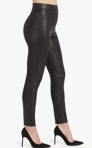 Spanx  Faux Leather-Like Ankle Skinny Pants Black