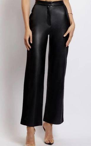 Meshki ✨  Alice Faux Suede Side Leather High Waisted Pants Trousers