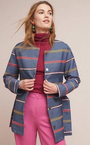 Anthropologie + Dolan Left Coast Picadilly Striped Coat Small Women’s Anthro