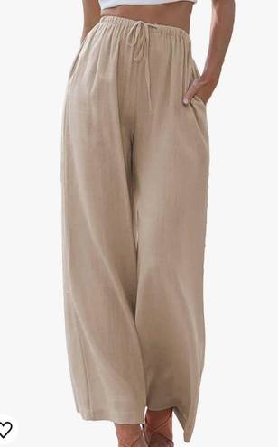 Amazon Cotton Linen Wide Leg Pants