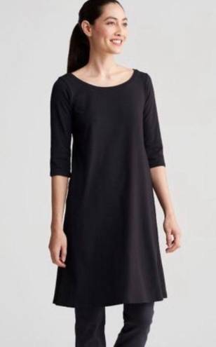 Eileen Fisher Charcoal Fit and Flare Dress Small