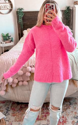 J.Crew Hot Pink Sweater 