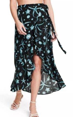 Agua Bendita -  X TARGET Deep Sea Print wrap Skirt Size XL NEW