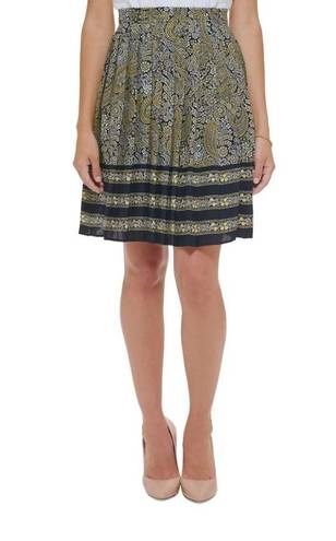 Tommy Hilfiger  Paisley Knee Pleated Skirt, Size 12, New with Tag