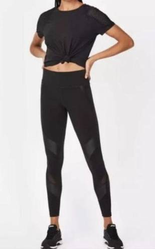 Sweaty Betty  Black 7/8 Power‎ Mesh Leggings