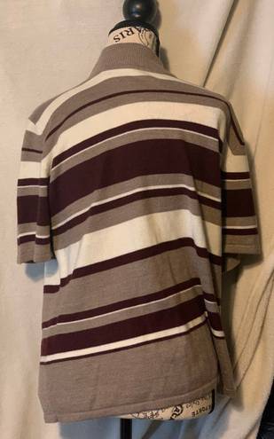 Sag Harbor  () Striped Turtleneck Sweater: Size Large