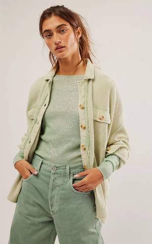 Free People Waffle Knit Jacket