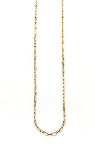 Tehrani Jewelry 14k Solid Gold paperclip necklace | 1.5 mm paperclip chain | 18 inches long |