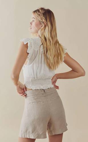 Free People Chelsea Linen Shorts