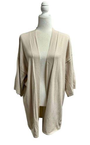 n:philanthropy  Aiden Kimono Cardigan Short Sleeve Beige Cream XS S Small