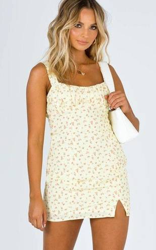 Princess Polly Mini Dress Yellow Size 2