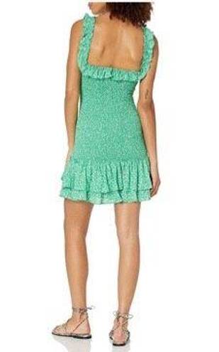 Likely Green White Ruffle Nina Dress 8