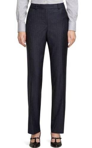 Brooks Brothers  Loro Piana Wool Caroline Fit Pinstripe Straight Leg Pants US 8