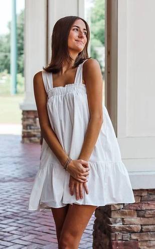 HYFVE White Linen Mini Dress