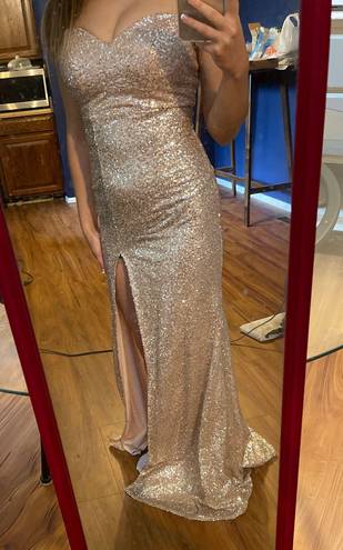 Emerald Sundae Rose Gold Dress Size 1