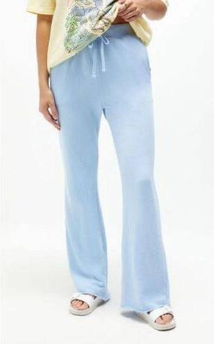 Billabong New.  sky blue wide leg sweat pants. Small. Retails $59