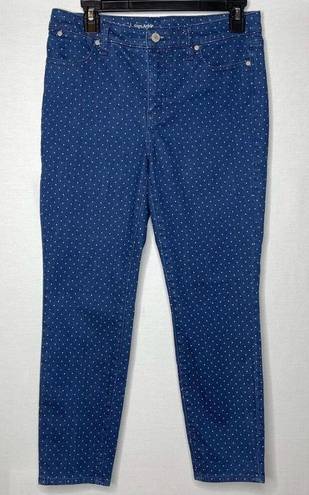 Talbots  Polka Dot Flawless Slim Ankle Jeans - 6P (6 Petite)