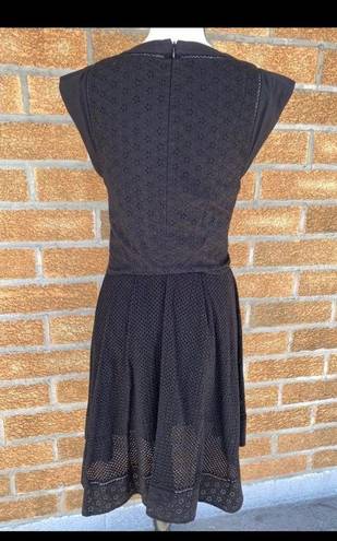 Rebecca Taylor 
Mixed Eyelet Tie Waist Dress size 4