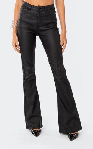 Edikted Black Leather Pants