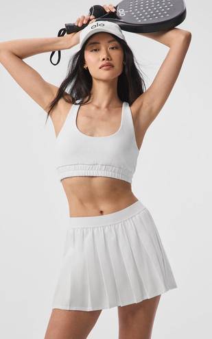 Alo Yoga Varsity Tennis Skirt- White