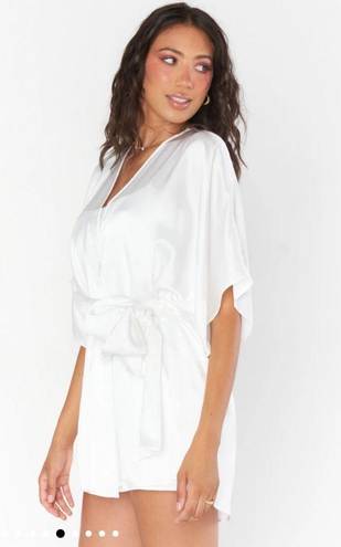 Show Me Your Mumu New  White First Look Robe Size XXL