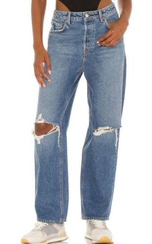 GRLFRND NEW  Amanda Mid Rise Straight Jeans Abbot Kinney