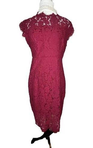 Merokeety  dress NWT Red Lace MIDI Sz M Party Summer Casual Formal Gorgeous