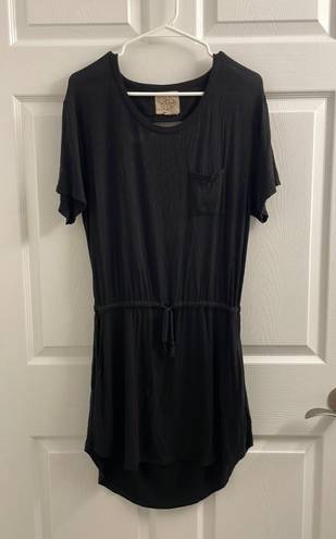 Chaser Revolve Black T-shirt Dress