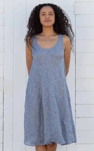 CP Shades  Bree Dress in Chambray 100% Linen Size M LIKE NEW