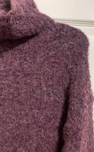 Treasure & Bond  burgundy stem boucle mock neck sweater size XS NEW