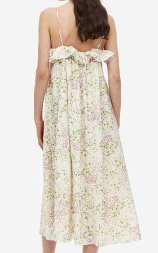 H&M NWT  ruffled romantic maxi dress