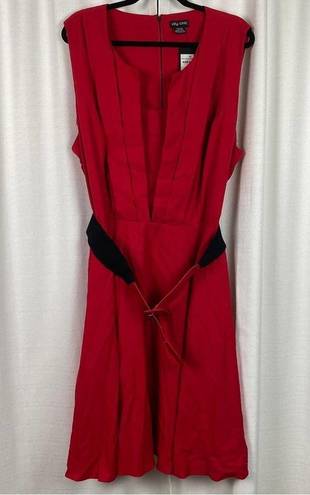 City Chic  Lipstick Red Vintage Veroni Dress Sz.XXL(24) NWT