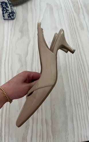 Beige SLINGBACKs Tan Size 7.5