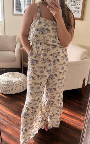 American Eagle  floral jumpsuit