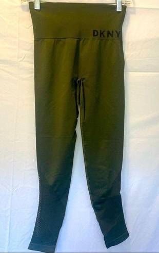 DKNY NWOT:  Women's High Waist Seamless Leggings in Dark Green; XS