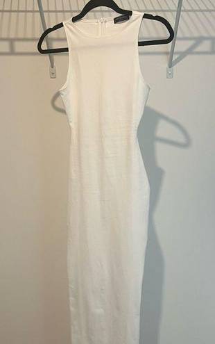 Naked Wardrobe NWOT  White Maxi Dress