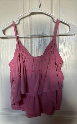 Chelsea & Violet  PINK SPAGHETTI STRAP TANK