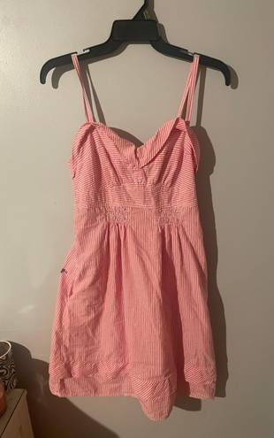 American Eagle Pink & White Striped Dress