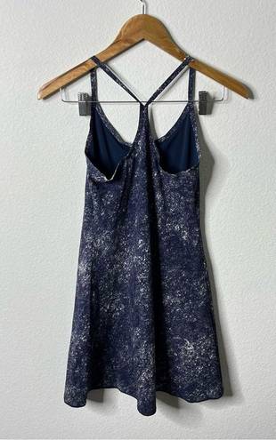 Outdoor Voices  Blue Exercise Dress Ink Scrawl Tennis Skort Pockets Womens XS