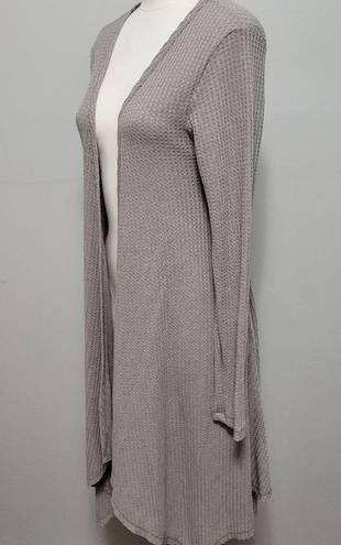 Wishlist  gray waffle knit duster size large